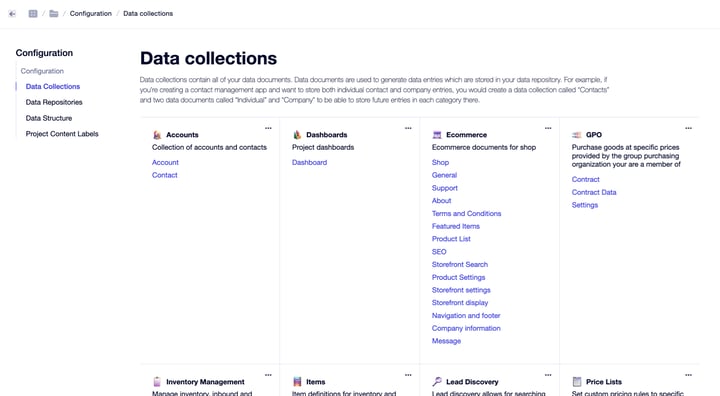 Data collections and repositories