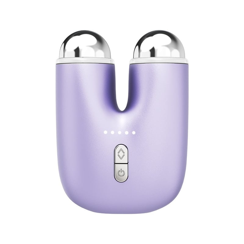 The facial toning device in lilac