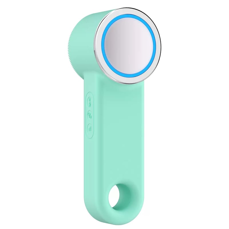 The hot and cold cleansing brush in mint green