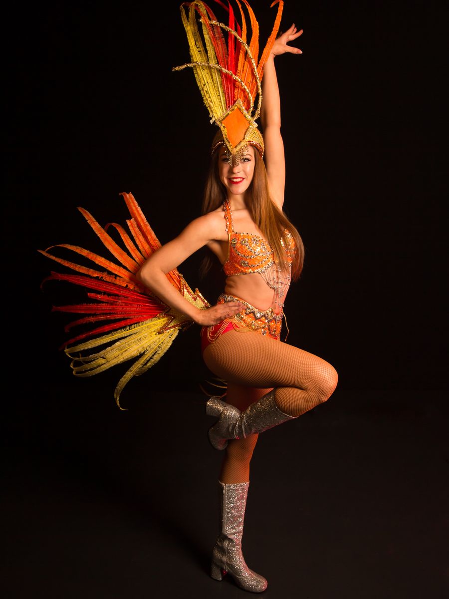Orange & Yellow Showgirl image