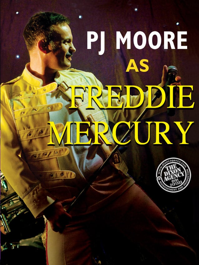 P J Moore as Freddie Mercury image