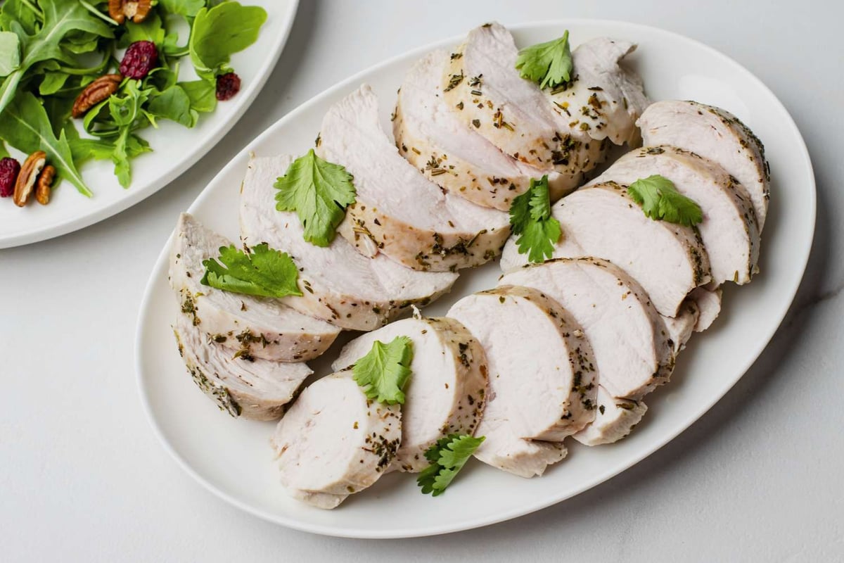 Herb-Infused Butter Poached Chicken