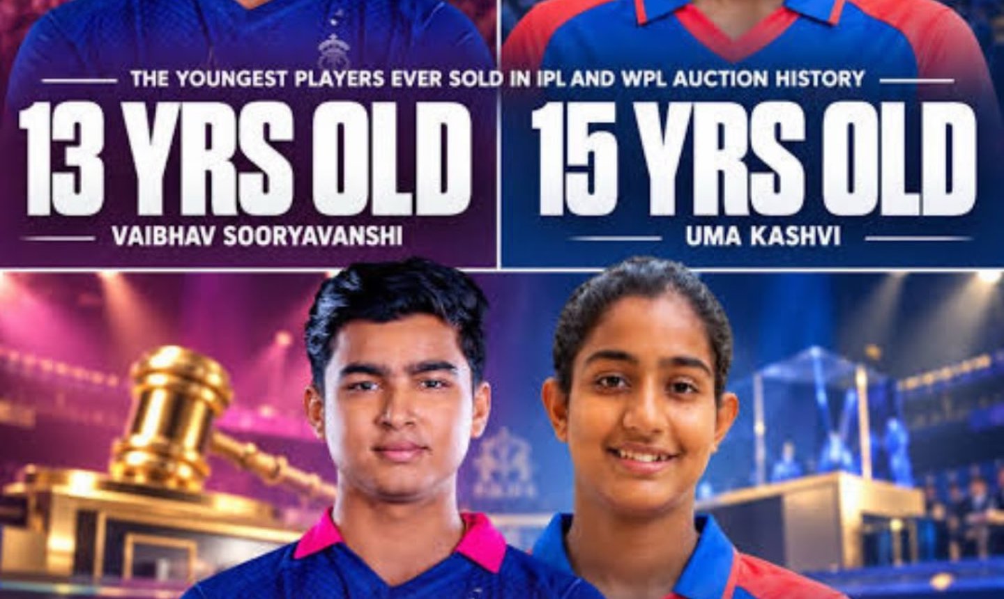 From Vaibhav Sooryavanshi to Uma Kashvi: The teenagers rewriting franchise cricket's age records