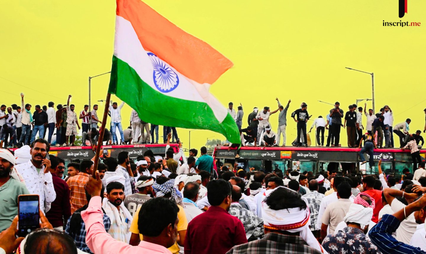 Why are farmers marching to Bhopal despite a bumper harvest?