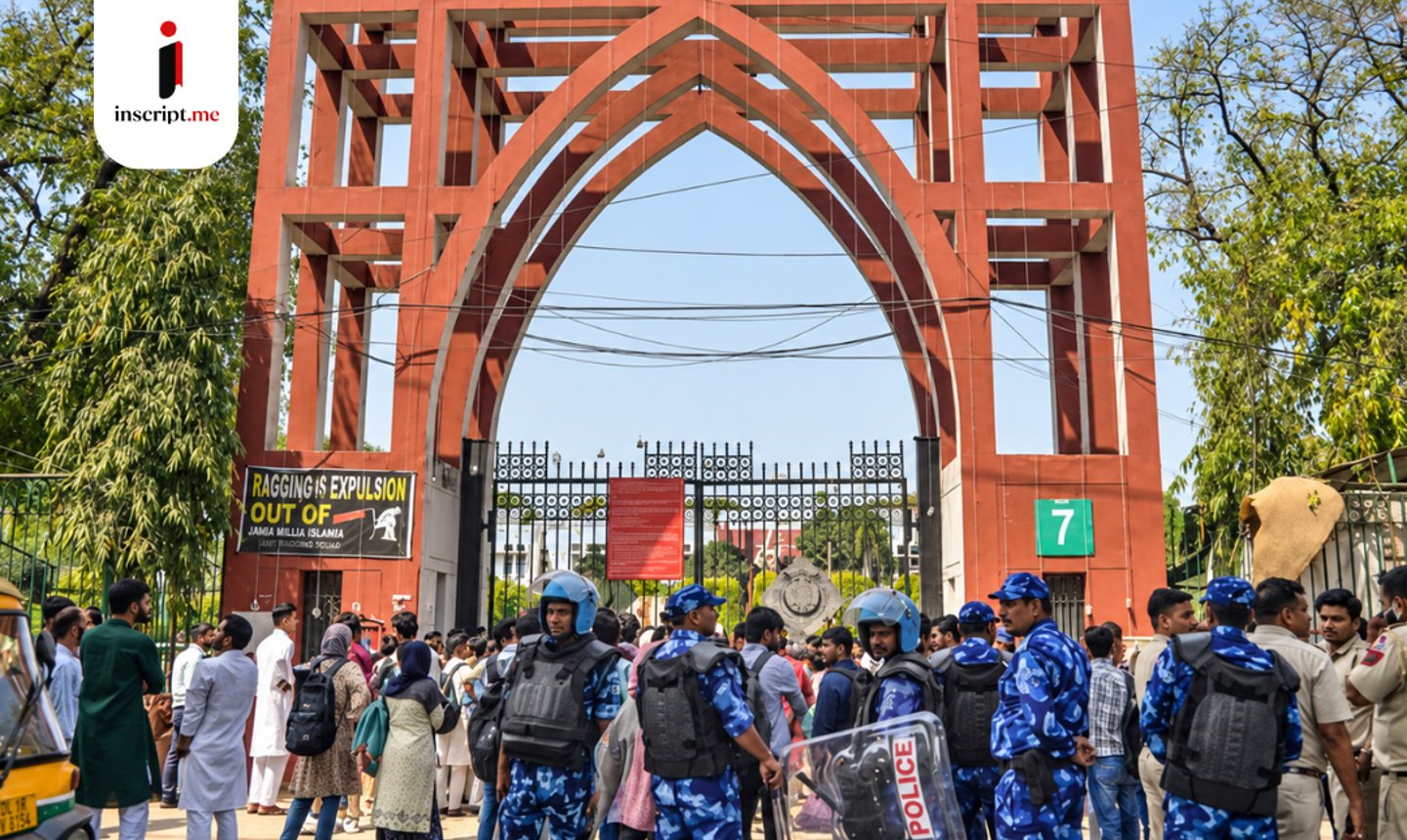 What is happening at Jamia Millia Islamia?  Why are students on Hunger Strike?