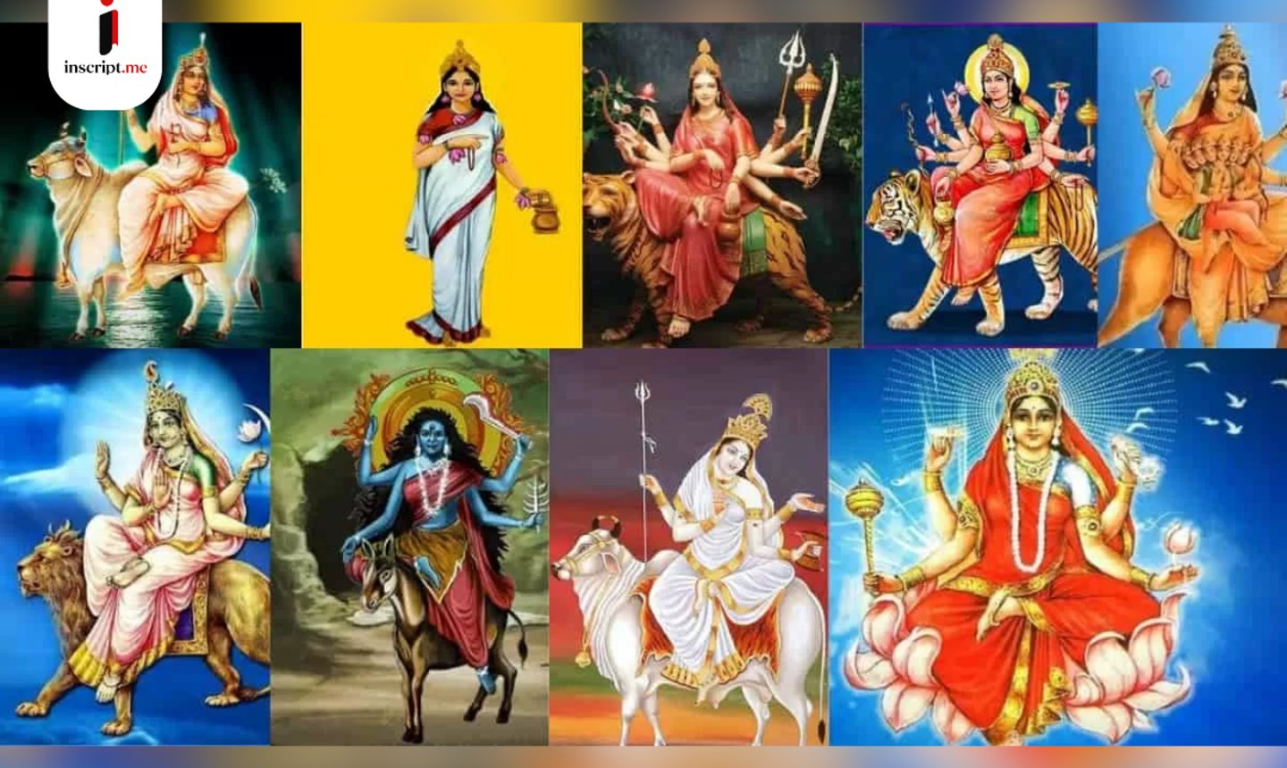 কখনও আটটি হাত, কখনও কৃষ্ণবর্ণ! যে নয়টি রূপে দেবী দুর্গার আরাধনা হয়