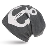 City-Beanie "Moin" Anker Mütze Maritim Anker, Mütze, Baumwolle, Liebe, Natur, Design 7d6kedvaC024_MOIN (1)
