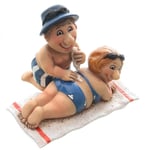 Figur "Urlauber mit Sonnencreme" Sonne, Wasser, Pause 064850a_s