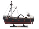 Fischerboot Krabbenkutter aus Holz, 35x8x29cm - bekannt aus DMAX 04006