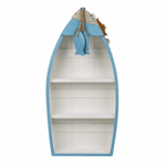 Holz-Boot mit maritimer Deko, ca. 42 x 19,5 cm __54295