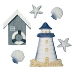 Polyresin-Streuteile: Strandhaus, 2-8 cm 8606700_PF
