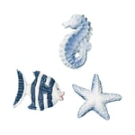 Polyresin-Streuteile: Seetiere, 2 cm, 9 Stück 8606800_PF