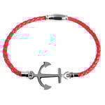 Akzent Echtlederarmband, geflochten, mit Edelstahl, Rot image_5040013-004_2_1280x1280