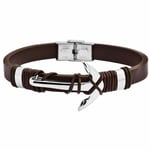 Akzent Echtlederarmband mit Edelstahlelement Anker, Braun image_5040035-003_1_1280x1280