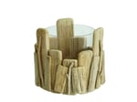 Kerzenhalter aus Holz, Ø 16x14cm 17184