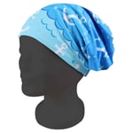 Strickmütze Long Beanie Slouch Mütze blau Anker Wellen maritim b37945c2267f6c0e3cde4fddf940cc7a