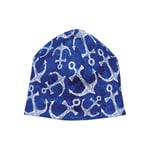 Strickmütze Long Beanie Slouch Mütze blau Anker Blumen maritim floral d0ee0c262dcb83f0f22fbda1cca524aa