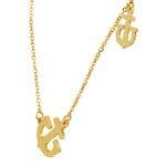 Edelstahl Schmuckset mit Ohrsteckern und Kette mit Anker, Gold image_5120028-002_3_1280x1280