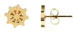 Akzent Edelstahl Ohrstecker, Schiffsrad, Steuerrad, Gold image_5050099-002_1