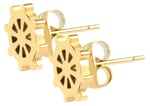 Akzent Edelstahl Ohrstecker, Schiffsrad, Steuerrad, Gold image_5050099-002_2