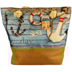 Shopper Einkaufstasche Strandtasche Maritim Anker ca. 50x38x17 cm fbdf28fa532417f0458a44cb6c3dfdb5