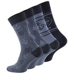 Herren Baumwollsocken Maritim-Design im 4er Pack 3vsck9t92158_4_02