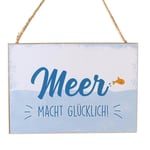 Schild Holz 10x15cm zum Hängen, weiß/blau A60839000-126475