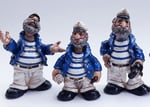Figuren Seeleute stehend 8x7x12cm 20273 Seamen 3ass Size 8,5×6,5x12CM V48