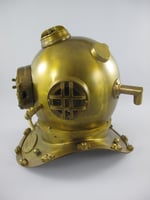 Taucherhelm Messing brüniert H.47x50cm 244008d