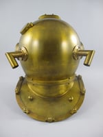 Taucherhelm Messing brüniert H.47x50cm 244008e