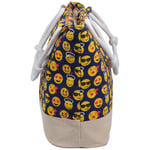 Shopper Einkaufstasche Strandtasche blau Emoticon ca. 48 cm x 35 cm 7aed677873fe7b448d22bead4a0791dc