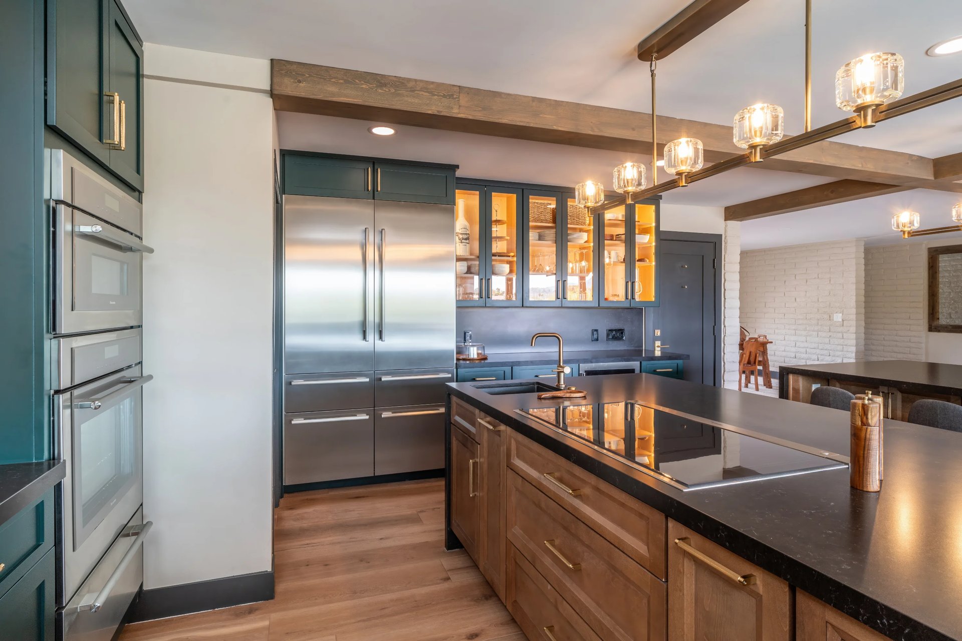 Cooking area in the remodeled kitchen