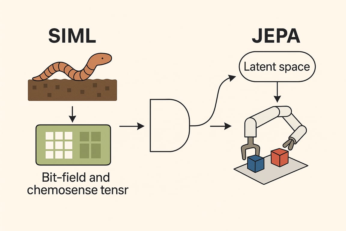 One bit to rule the planner: SIML FEPGate + V-JEPA 2