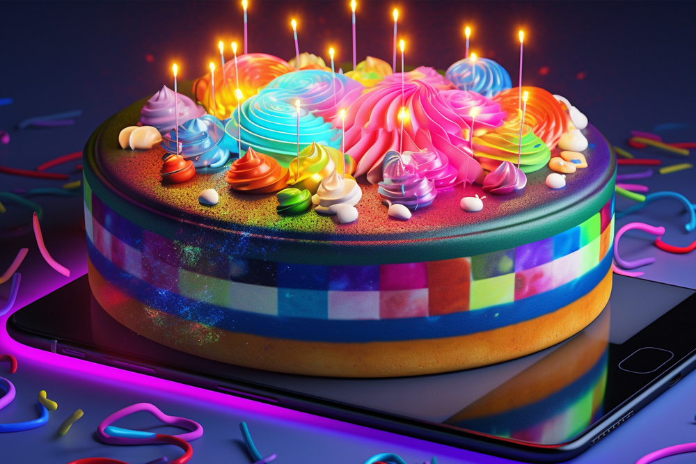 Digital Birthday Cake