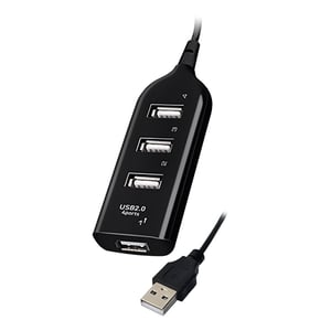 Vakoss TC-234UX huby i koncentratory USB 2.0 Czarny