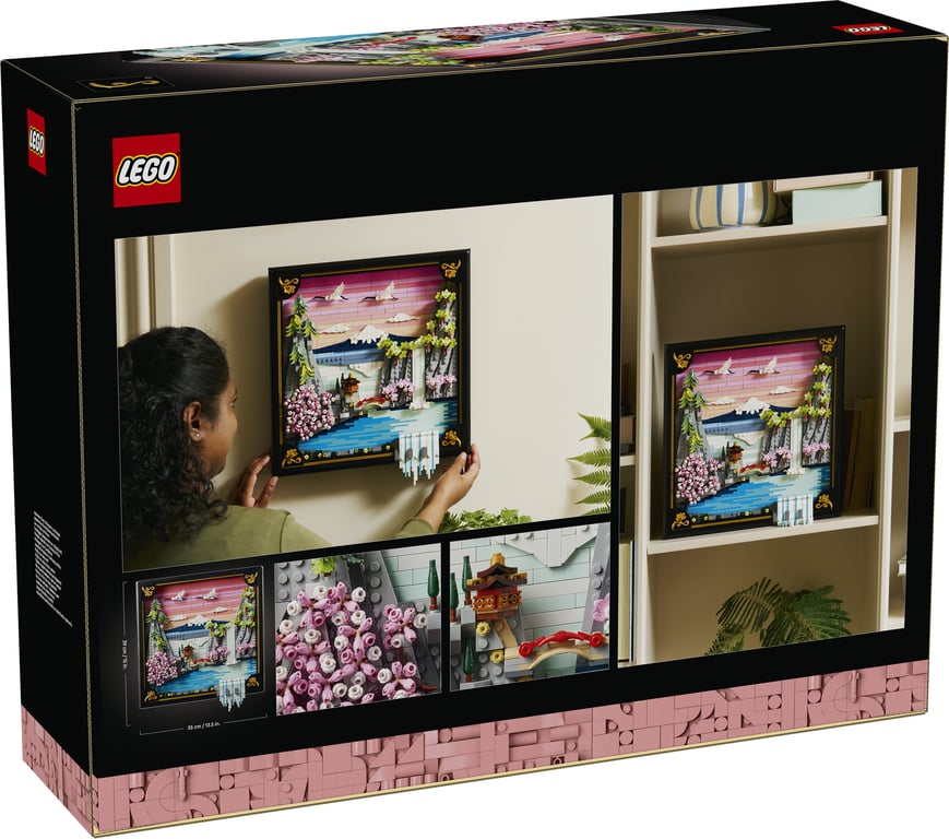 LEGO ART Japoński krajobraz z kwitnącą wiśnią