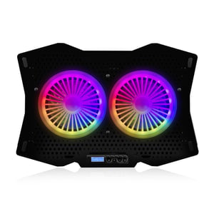Modecom MC-CF18 RGB podkładka chłodząca do laptop 45,7 cm (18") 1200 RPM Czarny