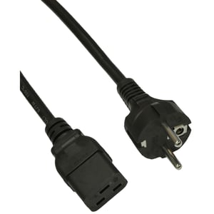Akyga Server Power Cable AK-UP-01 IEC C19 CEE 7/7 250V/50Hz 1.8m Black 1.8 m CEE7/7 C19 Panel