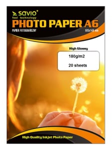 Savio PA-01 Fotopapier A6 Hochglanz