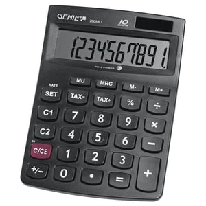 Genie 205 MD kalkulator Desktop Podstawowy kalkulator Czarny