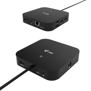 i-tec C31HDMIDPDOCKPD stacja dokująca Przewodowa USB 3.2 Gen 1 (3.1 Gen 1) Type-C Czarny