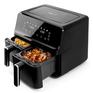 Clatronic FR 3804 H Dubbel 8 l 2700 W varmluftsfritös Svart