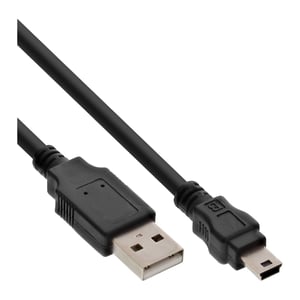 InLine 33107 kabel USB 2 m USB A Mini-USB B Czarny