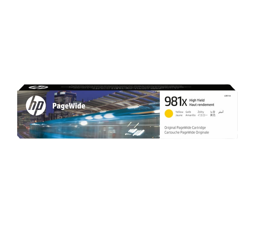 HP Oryginalny żółty wkład atramentowy 981X PageWide o dużej pojemności