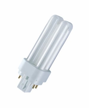 Osram Dulux D/E 13 W G24q-1 Fluorescent Bulb, Warm White