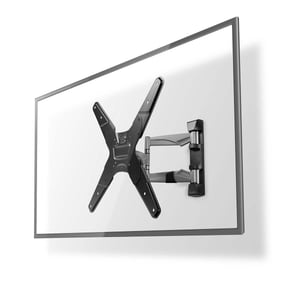 Nedis TVWM5530BK TV Mount for 106.7 cm (42") TVs, Silver, Black