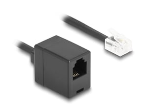 DeLOCK 90230 Telefonkabel 1 m Schwarz
