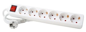 EFB Elektronik ESP.2.1K rozgałęziacz 1,4 m 6 x gniazdo sieciowe Wewnętrzna Biały