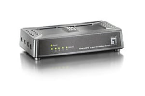 LevelOne FSW-0508TX przełącznik sieciowy Nie zarządzany Fast Ethernet (10/100) Czarny, Szary