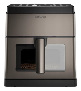 Aiwa KUMADAI Single 8 L Standalone 1800 W Hot Air Fryer, Black, Stainless Steel